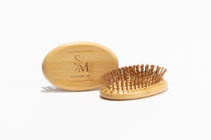 Systra Mi Bamboo Scalp & Detangling Brush – Natural Eco-Friendly Hairbrush